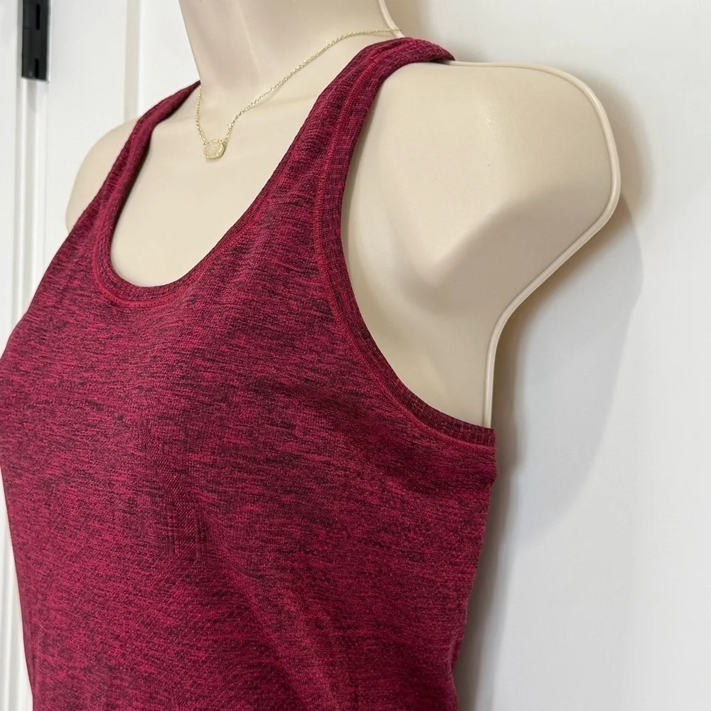 Lululemon Swiftly Tech Racerback Tank Top Black True Red Size 6 Workout Yoga